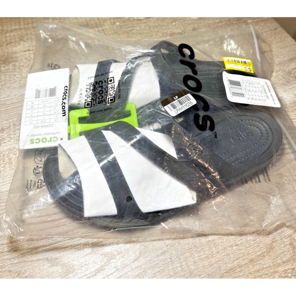 Crocs W/S7 Swiftwater Sandal Black Strappy Slide 203998- Brand New With Tags - Picture 7 of 7